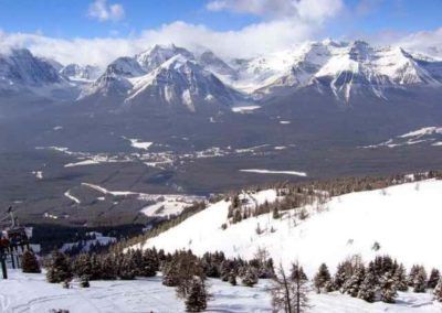The skiing in Banff is great - naturally!