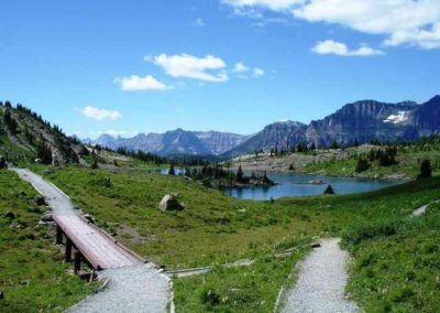 Hiking trails at Sunshine Village