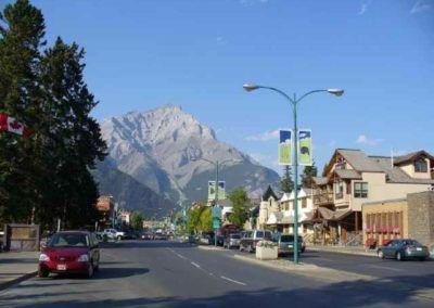 Main Street in Banff - Heart of the Rocky Mountains